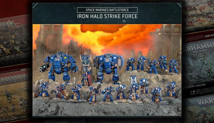 Space marines christmas box product shot wahrammer 40k battleforce