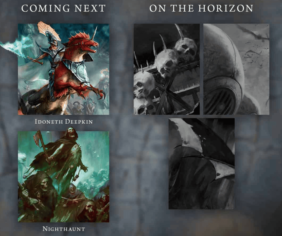 age of sigmar summer roadmap faction collage