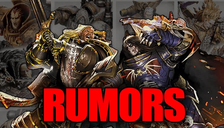 all 21 primarch artwork with Lion and Konrad fighting in foreground on caliban warhammer 40k