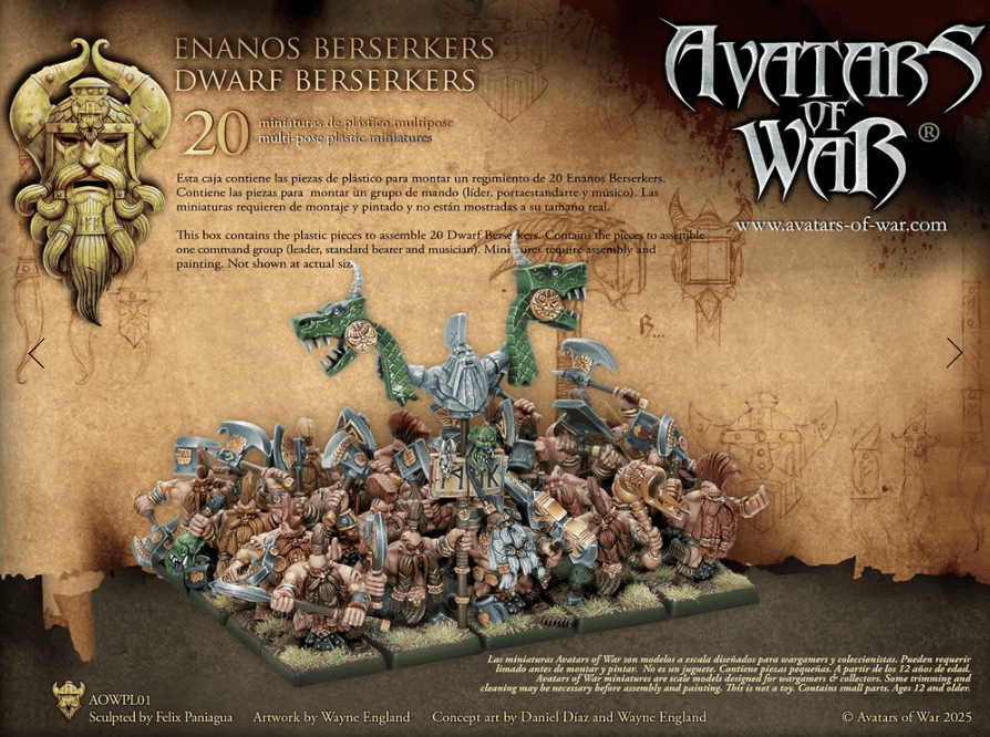 avatars of war dwarf berserkers box back