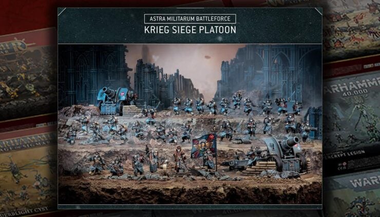 death korps of kreig astra militarum christmas box product shot wahrammer 40k battleforce