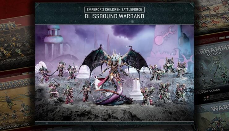emperor's children christmas box product shot wahrammer 40k emperor's children battleforce