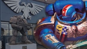 games workshop hq and space marine art overlay