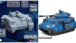 ghamak vs games workshop case rhino warhammer 40k model 3d print comparrison