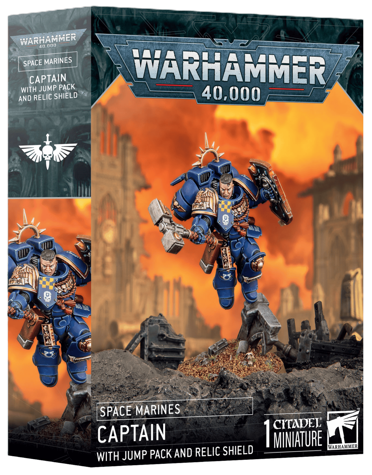 Captain with Jump Pack and Relic Shield box