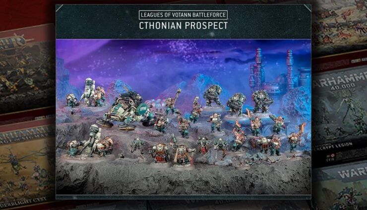 leagues of votann christmas box product shot wahrammer 40k leagues of votann battleforce