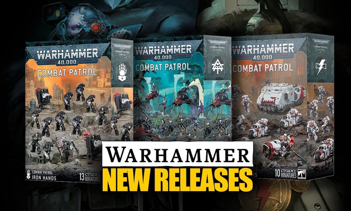 new next week pre-order releases warhammer 40k space marines combat patrols iron hands white scars harlequins product images