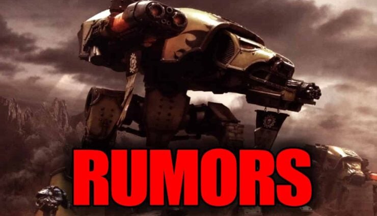 plastic warhound titan rumors warhammer 40k forge world legio furions titan on desert background