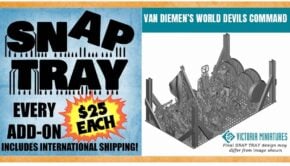 snap tray trenchworx shows victoria minis backer kit crowd funding