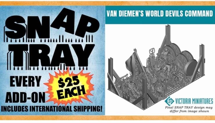 snap tray trenchworx shows victoria minis backer kit crowd funding