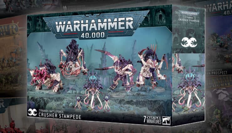 tyranids Crusher Stampede warhammer 40k product shot battleforce christmas box 2025