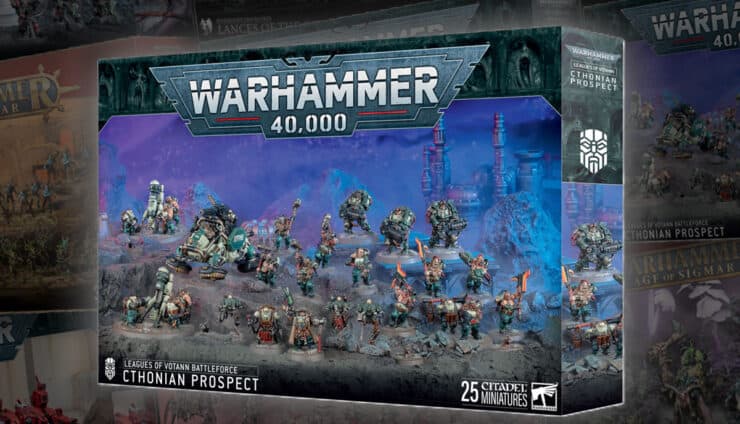 votann Cthonian Prospect warhammer 40k product shot battleforce christmas box 2025