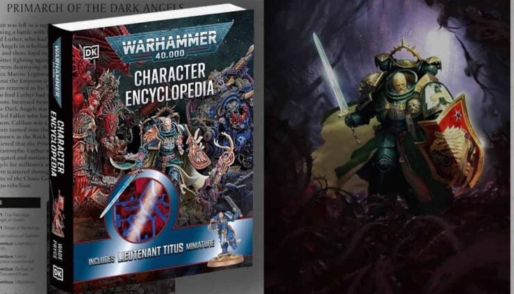 warhammer 40k encyclopia product shot primarch and lt. titus