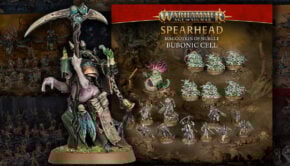 AOS Age of Sigmar spearhead maggotkin product shot and painted miniatures age of sigmar