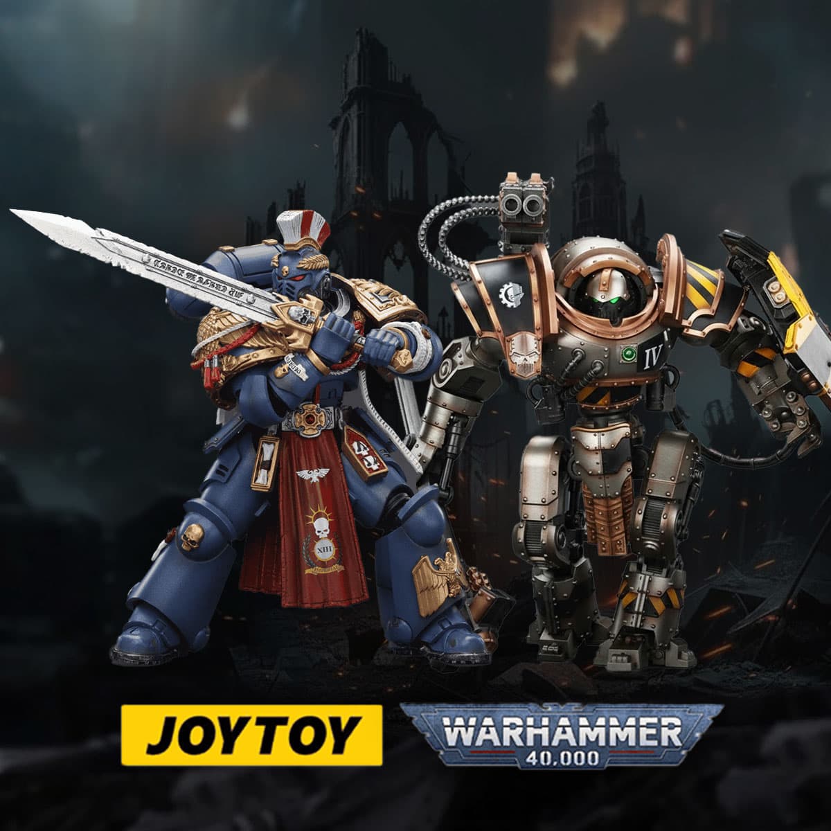 Joytoy space marine two and horus heresy domitar