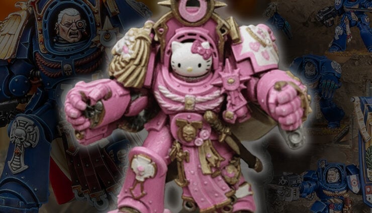 Meowneus Calgar marnus calgar hellow kitty conversion warhammer 40k
