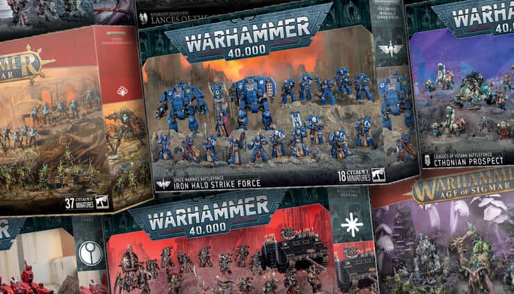 all warhammer pre order christmas boxes 40k product images battleforces