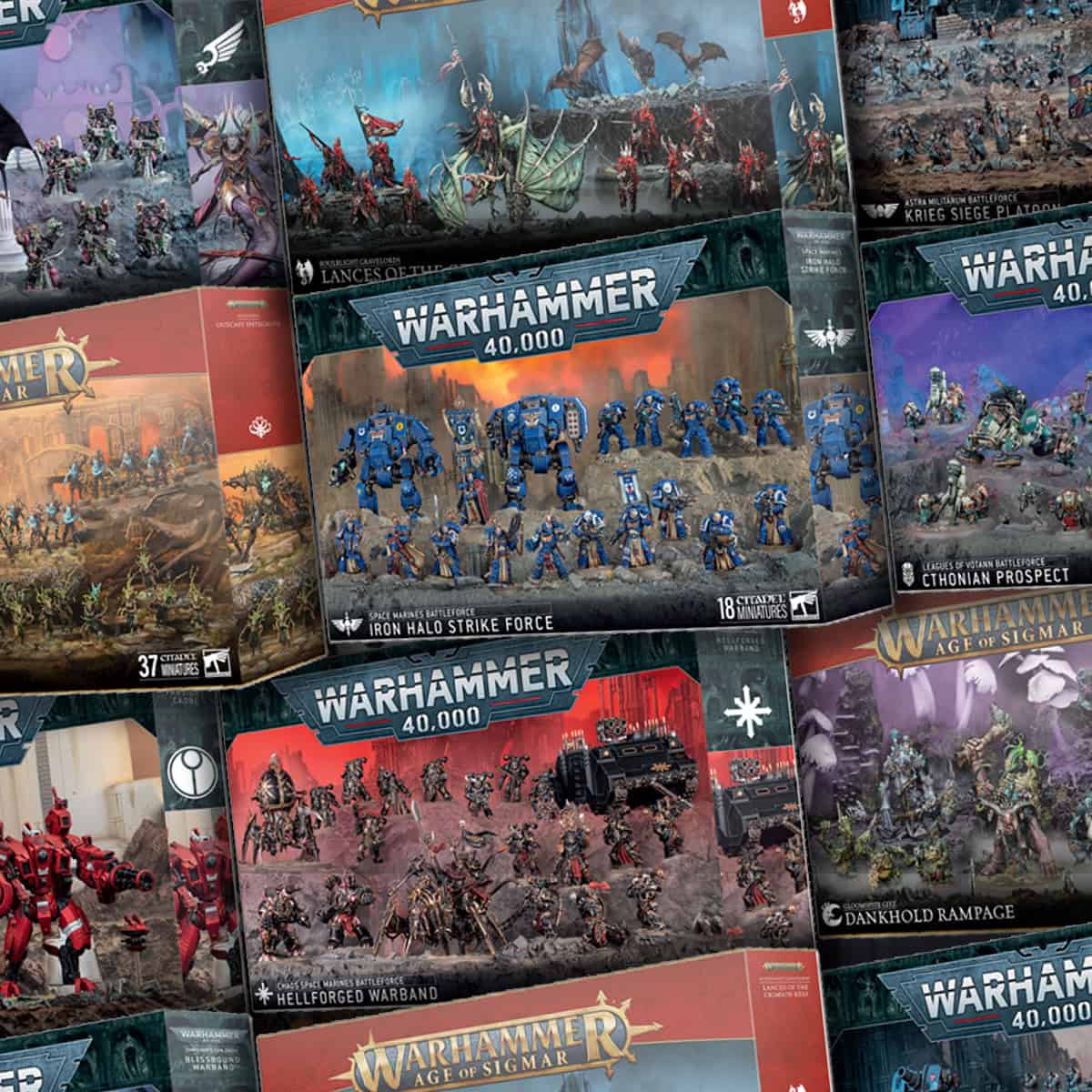 all warhammer pre order christmas boxes 40k product images battleforces