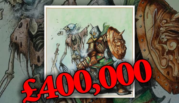 harry the hammer auction art wahrammer 40k games workshop HQ nottingham john blanche