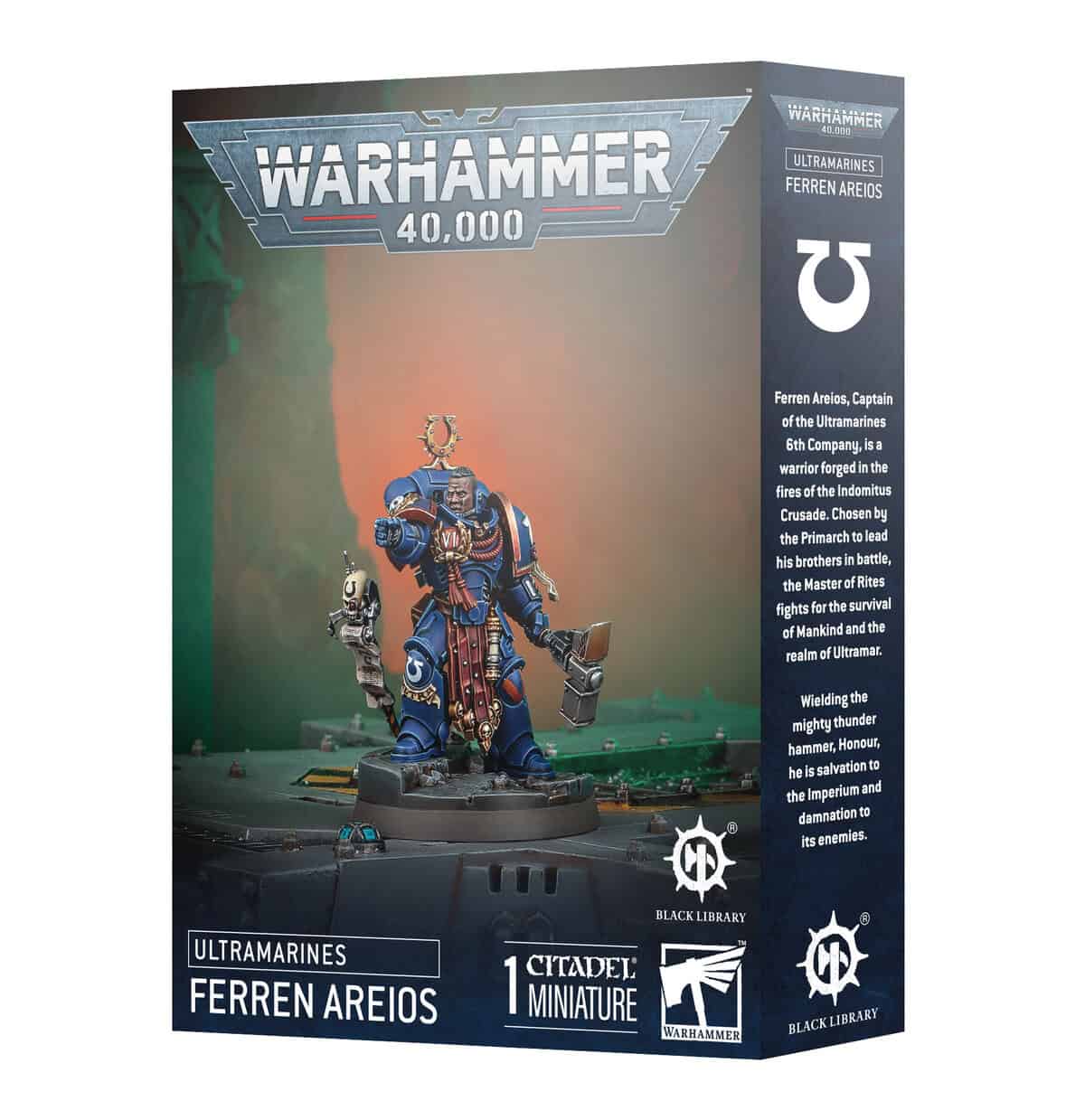 Ultramarine Captain Ferren Areios box art