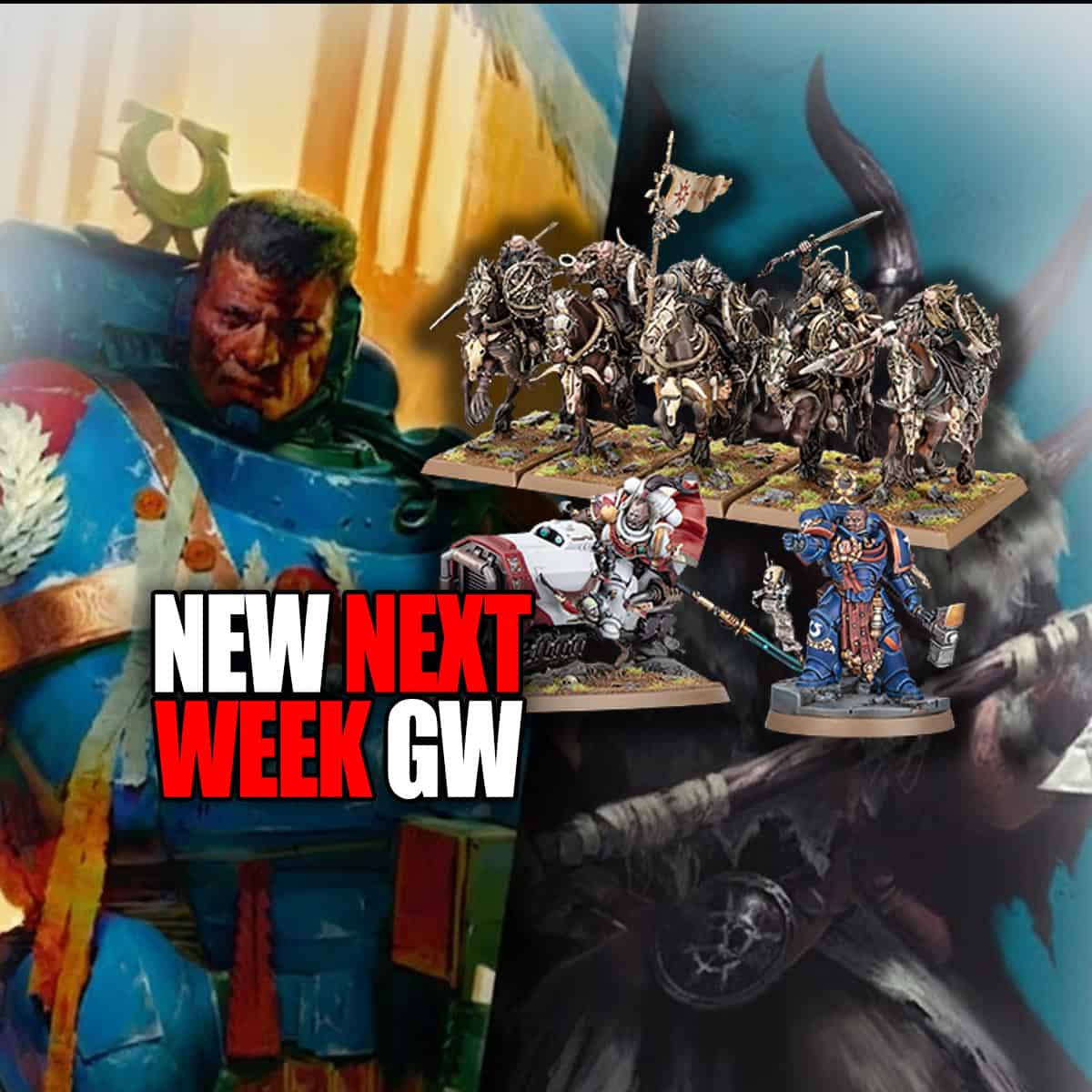 new next week pre order space marines chaos marauders art and painted model images warhammer