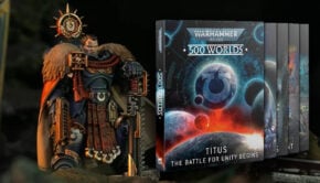 new titus model painted and 500 worlds campaign book warhamme r40k