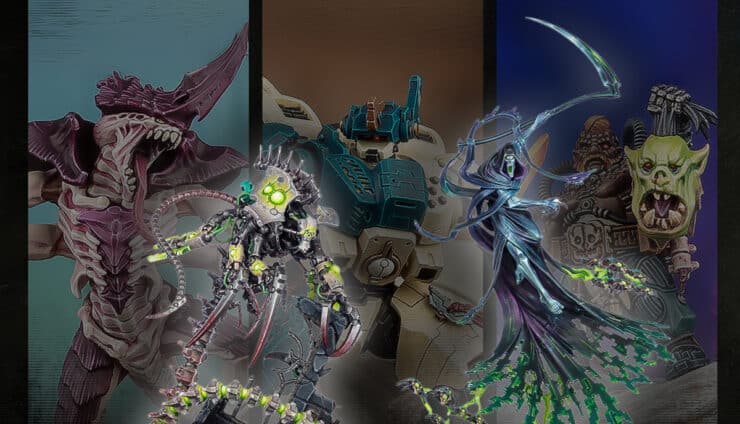 new warhammer 40k xenos characters necrons tyranids tau and votann