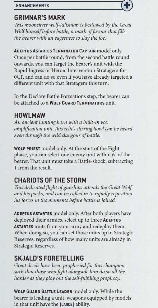 Saga of the Great Wolf Enhancements