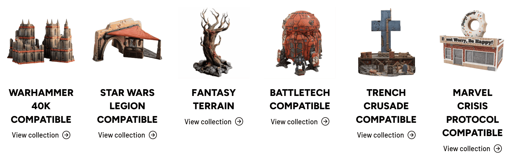 Tabletop Terrain Offerings