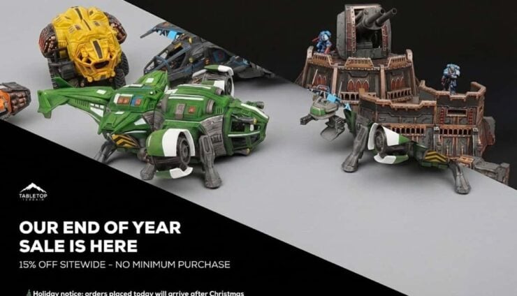 tabletop terrain sale end of year