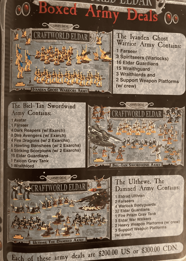 Warhammer 40k Armageddon Army Boxes from 2000