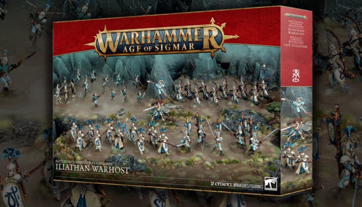Iliathan Warhost Battleforce product image painted models background age of sigmar