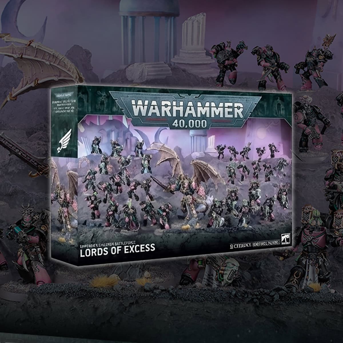 Lords of Excess Battleforce product shots warhammer 40k colorized
