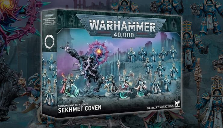 Sekhmet Coven Battleforce product shot warhammer 40k colorized