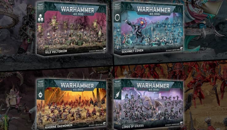 all 4 chaos space marine battleforce boxes for 2026
