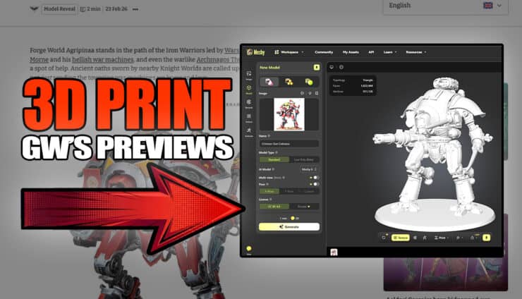 3d printing warhammer how to make stls from Games workshop preview images