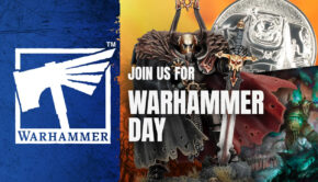 games workshop warhammer day logo and products all