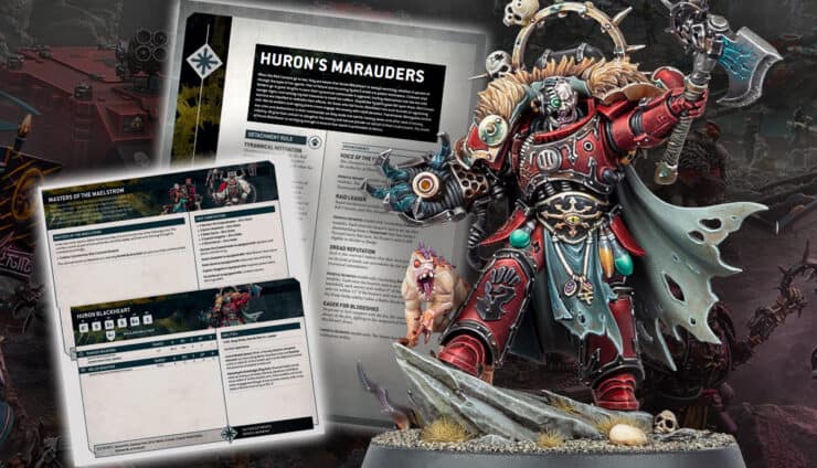 huron painted model with new rules for wahrammer 40k and corsair background models detachment rules