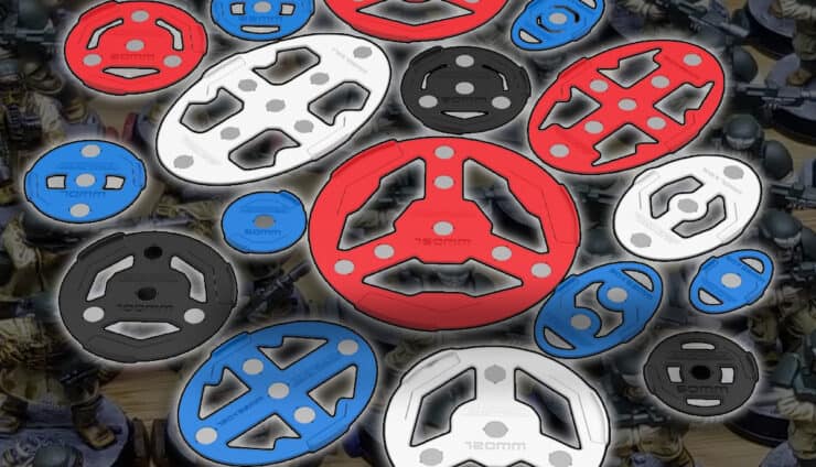 squad marks new sizes with painte dminis in background