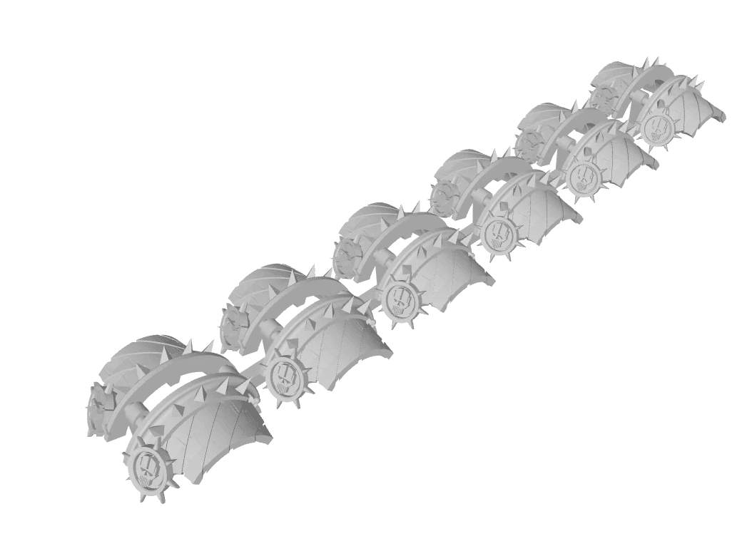 Iron Warriors Cataphractii Shoulders