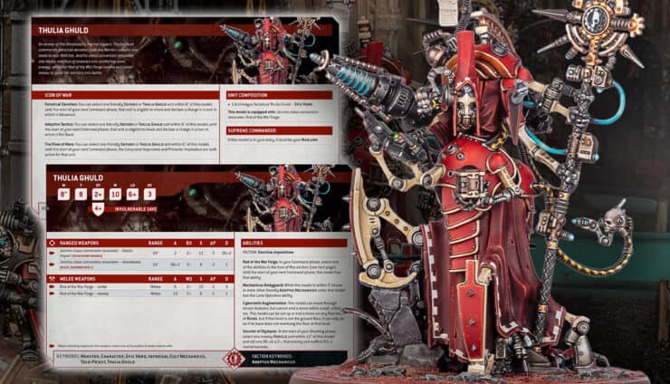 Thulia Ghuld new adeptus mechanicus models and rules datasheets warhammer 40k painted miniatures shots