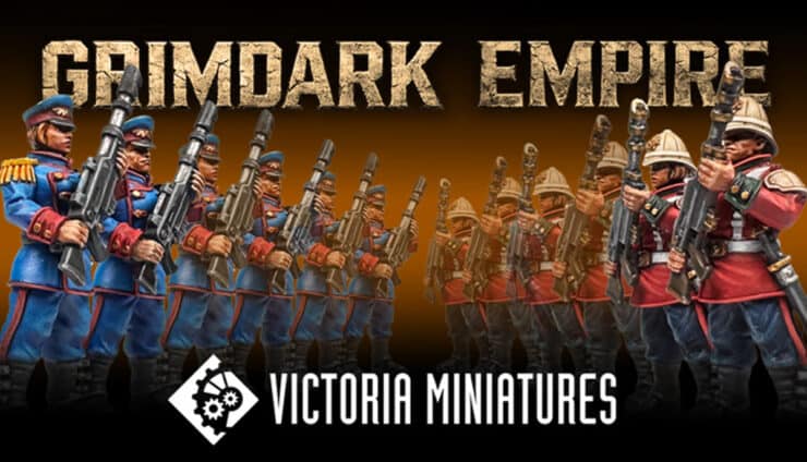 VIctoria Minis grim dark empire modians and pratetorians imperial gaurd 40k