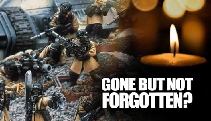 armageddon steel legion miniatures with memorial candle wahrammer 40k RIP Gone But Not Forgotten