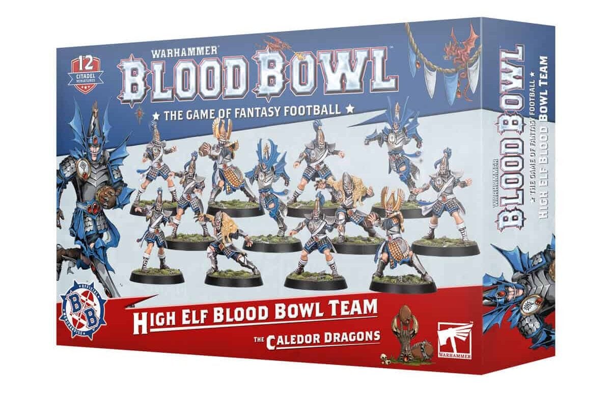 High elves The Caledor Dragons blood bowl box art