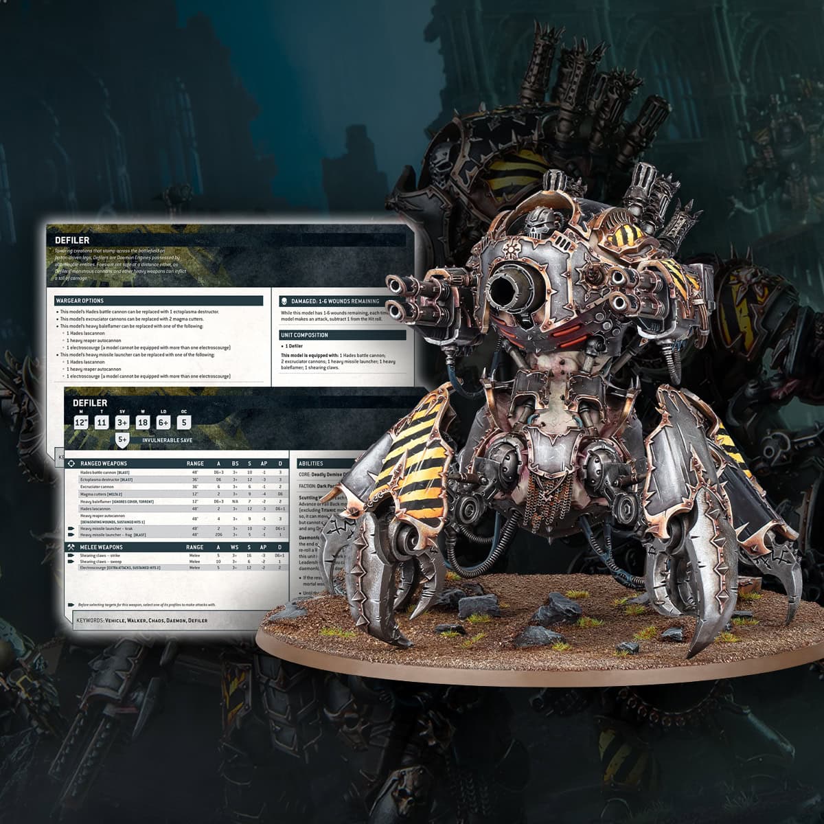 new iron warriors rules defiler datasheet warhammer 40k