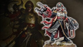 yarrick new model warhammer 40k painted miniature with art