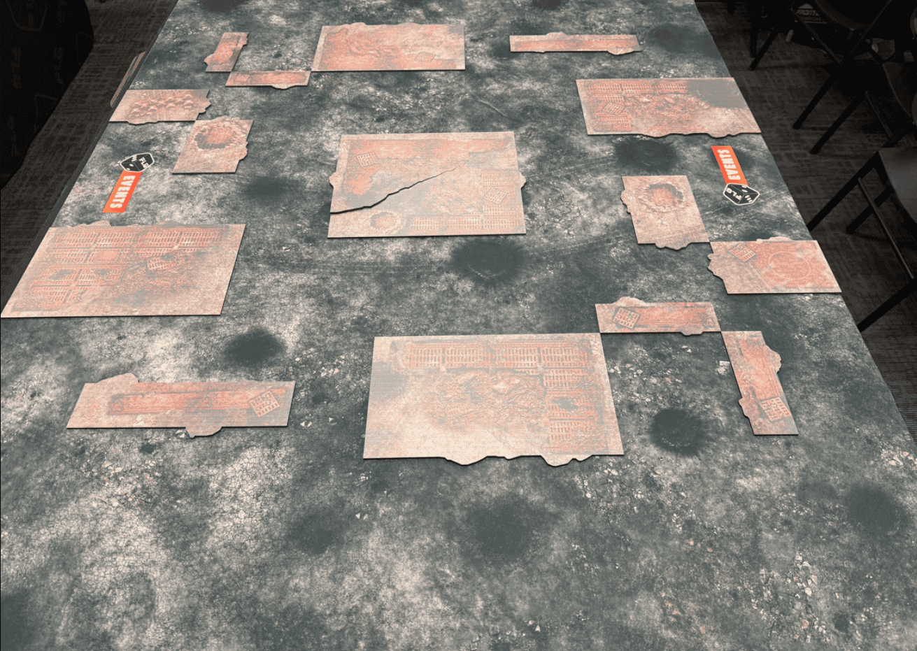 FLG Terrain Base Layout 11th Edition Table Set up 1