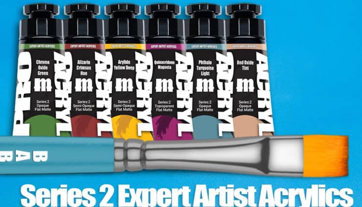 series two expert acrylics monument hobbies product shots on blue background