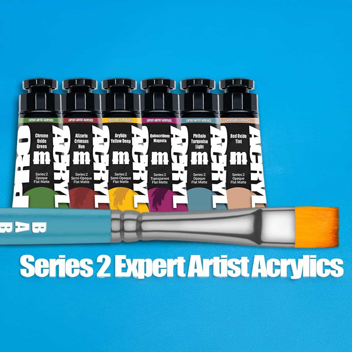 series two expert acrylics monument hobbies product shots on blue background