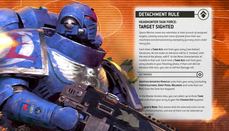 space marines detachment ruels armageddon headhunter task force
